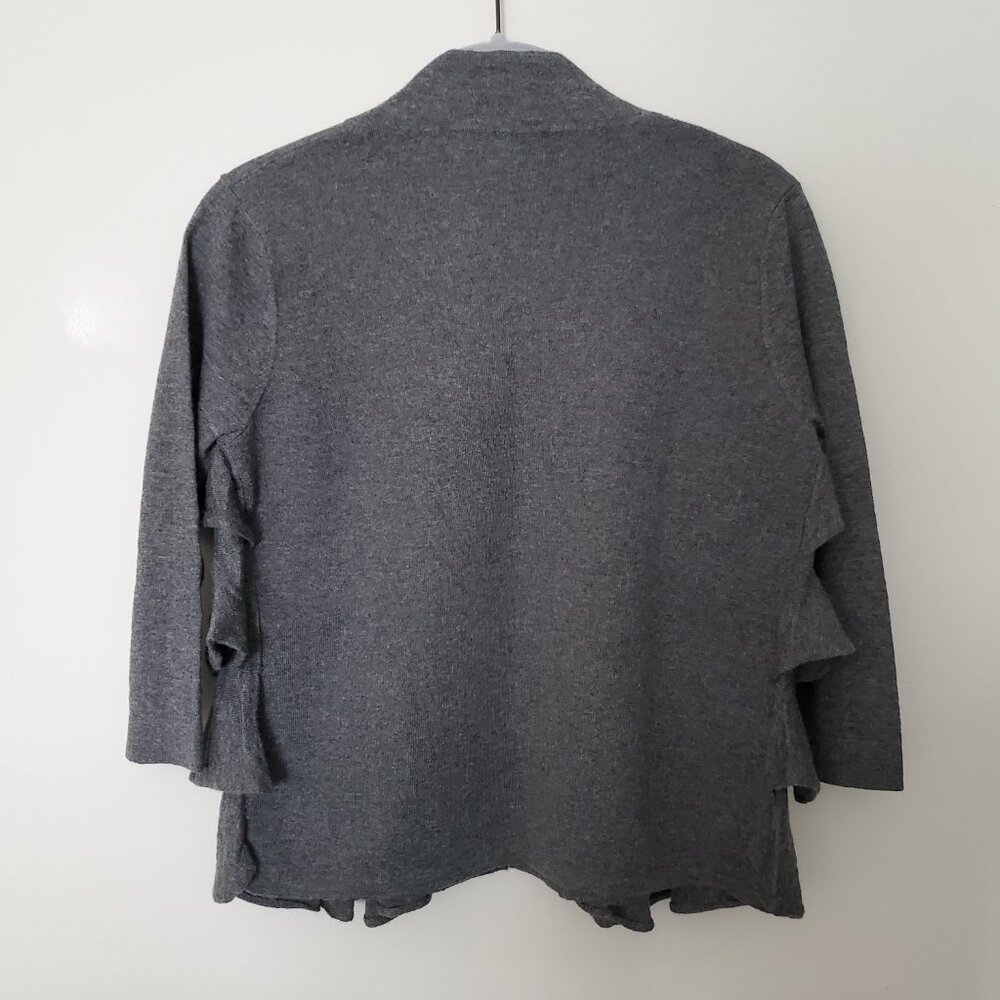 NEW Autumn Cashmere 100% Cashmere Ruffle Front Cardigan S - Picture 2 of 7